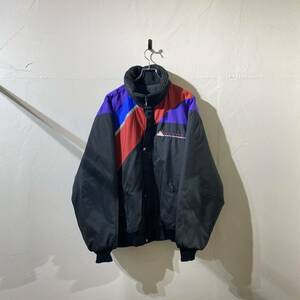 vintage design nylon black jacket 古着 カナダ製 ビンテージ ナイロンジャケット ブルゾン ブラックジャケット 90s 80s