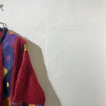 vintage design 3D heavy wool cardigan jacket 古着 ビンテージ デザインウールカーディガンジャケット ネパール製 70s 80s_画像2