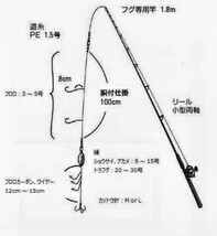 No8 東京湾　フグ　仕掛け　錘10号、15号　チラシ　カットウ　まとめ売り ショウサイフグ　アカメフグ　トラフグ_画像9