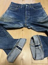 LEVI'SリーバイスＳ501XX デニムパンツ BIGE 赤耳 made in USAバレンシア工場555ビンテージサイズ記号W31L36ジーンズ_画像3