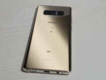 　★【36664WM】 完動品 au SCV37 SAMSUNG Galaxy Note8 メープルゴールド SIMロック解除済 1円 ! 1スタ !_画像2