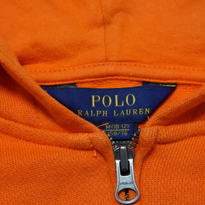 ■0108■ポロ ラルフローレン POLO RALPH LAUREN フルジップパーカー 150 ビッグポロ ビッグポニー●の画像2