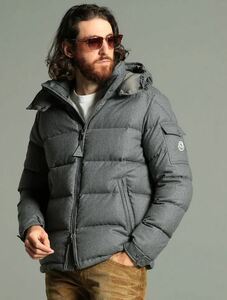 モンクレール モンジュネーブル ウール ダウン ジャケット グレー 国内正規品 MONCLER MONTGENEVRE #A2