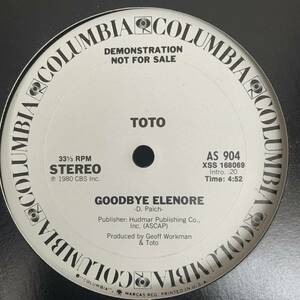 ◆ Toto -goodbye Elenore ◆ 12 -дюймовый промо -акция США Best Hit USA Type !!