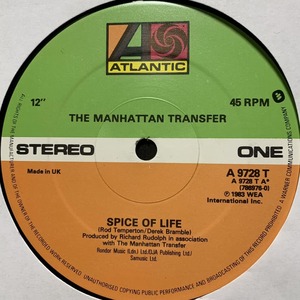 ◆ The Manhattan Transfer - Spice Of Life ◆12inch UK盤 DISCOヒット!!
