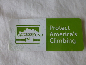 ACCESS FUND ステッカー ACCESS FUND Protect America's Climbing The Access Fund ステッカー