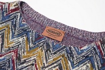 TF8439●イタリア製*MISSONI*ミッソーニ*ニット 長袖 カットソー*総柄*44_画像5