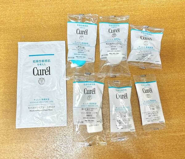 Curel キュレル*スキンケア サンプルセット*シートマスク/ローション/クリーム/ベースミルク/バーム*花王