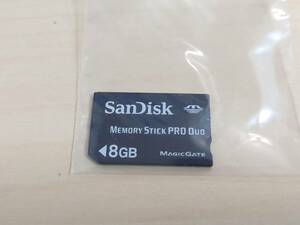 SanDisk メモリースティックDuo MAGIC GATE 8GB 中古 フォーマット済み PSPにどうぞ 1円～ 売り切り