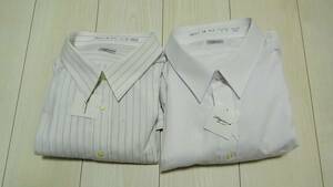 新品 2枚セット E型 5L 6L 50-86 ★ 長袖 ワイシャツ シャツ ビジネス オフィス 白 メンズ 未使用 FIGNUS