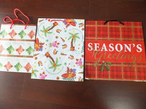 ●プレゼント用紙袋　3種類　ハワイ で購入品