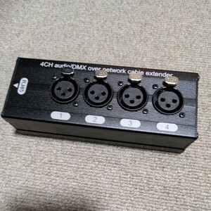 XLR 4CH イーサコン用パラボックス①(Cat5Lanで300m4chテスト済み)