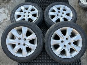 ホンダ純正 195/55R15 6J +50 PCD100 アルミホイール　タイヤ　4本セット