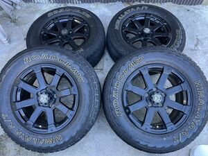 ROCK KELLY MX 632 225/70R16 7J +38 PCD114.3 HIMALAYA A/T ROADCLAW アルミホイール　4本セット　ホワイトレター