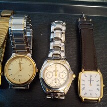 動作品 腕時計まとめて SEIKO CITIZEN WALTHAM DIESEL TRUSSARDI GUESS Angle Heart KOMONOなど合計14個 すべて稼働中_画像5