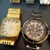 動作品 腕時計まとめて SEIKO CITIZEN WALTHAM DIESEL TRUSSARDI GUESS Angle Heart KOMONOなど合計14個 すべて稼働中_画像7