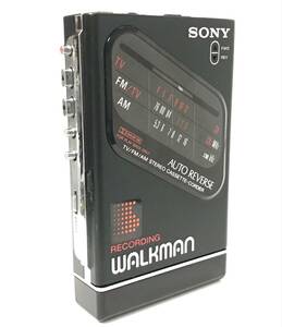 [美品][美音][整備品] SONY ウォークマン WM-F203 電池ボックス付き マットブラック