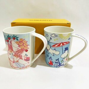 未使用 ムーミン フォーシーズンマグ 春夏 ペアマグカップ THE STORY OF MOOMIN VALLEY ピンク系 ブルー系 コレクション 保管品 格安HK0021