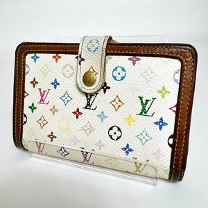 Louis Vuitton ルイヴィトン M92987 モノグラムマルチカラー ポルトモネ ビエ ヴィエノワ 二つ折り がま口財布 鑑定済 中古 格安 HK0027