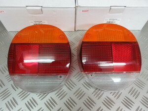 1973-1977 VW Beetle tail lamp lens pr NEW IAP made IAP 133945223A&224A pr Tail Lamp Lens