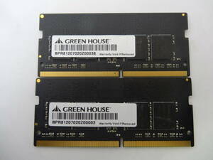 ☆GREEN HOUSE PC4-2133 4GB×2枚 BIOS確認済☆10