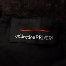 //コレクションプリヴェ collection Privee? *ウールモヘヤハイネックプルオーバー*40羊毛ブラウン起毛(25-2312-270)【80A42】_画像8