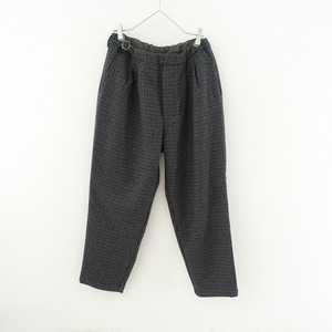 //【美品/定価1.9万】ジョンブル Johnbull *ウール2タックイージーパンツ*Sダークグレー(33-2312-710)【90A42】