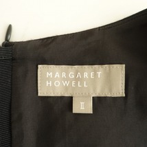 //【定価6.4万】マーガレットハウエル MARGARET HOWELL *MILLED WOOL TWILLジャンパースカート*2ブラック裏地(2-2312-451)【90A42】_画像7