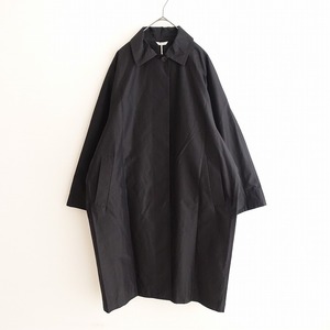 //【未使用/2022/定価2.1万】アーツ&サイエンス ARTS&SCIENCE*Bal Collar Coat emb lining*1ブラック綿シルク(jk2-2312-401)【90A42】