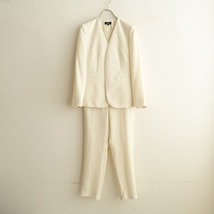 //【2023/定価7.7万】セオリー theory *Classic Crepe セットアップパンツスーツ*2ノーカラージャケット(jk1-2312-583)【02A42】_画像1