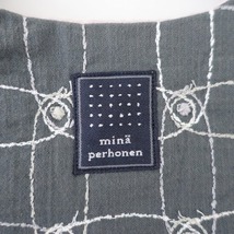 //ミナペルホネン mina perhonen *cantuccio エッグバッグ*かばん手提げ綿刺繍(ba11-2401-88)【32A42】_画像8