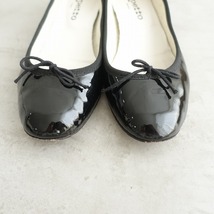 //レペット repetto *Camille V511V パテントレザーパンプス 38/23.5*黒ブラック皮革靴ヒールシューズ(sh5-2401-34)【42A42】_画像3