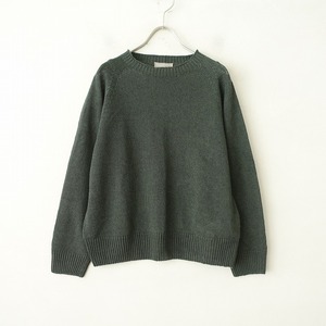 //【美品/2023SS/定価4.2万】マーガレットハウエル MARGARET HOWELL *リネンコットンニットセーター*2麻綿(1-2401-131)【62A42】