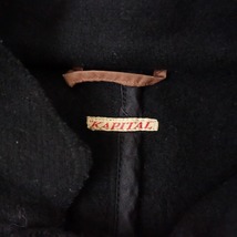 //【希少】キャピタル KAPITAL *ウール燕尾コート*0/XS黒ブラック無地レアアイテム(jk33-2401-143)【72A42】_画像9