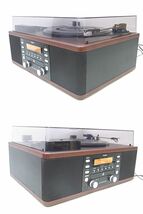 e11087　TEAC　ティアック　LP-R550USB　ターンテーブル/カセットプレーヤー付CDレコーダー　ウォルナット　動作確認済_画像3