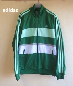 ●adidasアディダスジャージトラックジャケットo緑●オリジナルスレトロ