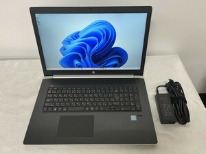 亀裂あり,「DEL」キーに難・Core i7-8550U/Geforce 930MX/メモリ12G/SSD 256GB/HDD:1T●HP ProBook 470G5●中古Win11・動作保証無・現状品