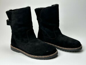 Новый перевод B1995 Birkenstock Up Sara Shalling Boots 25.0-25.5 см 39 черный 1020658