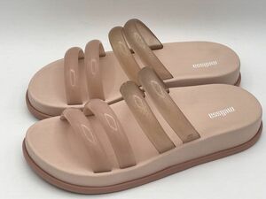  новый товар ml377 товар с некоторыми замечаниями Melissa SOFT WAVE 24.5cm US8.0 женский розовый × прозрачный MELISSA параллель импортные товары 53709