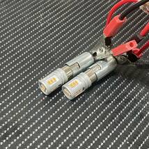 LED ba9s g14 3000k 12V 24V バックランプ ナンバー灯　スモール　ルームランプ　爆光 トラック可能　非極性バルブ オレンジ　アンバー_画像3