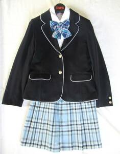 pom ponette junior ポンポネット ブレザー スカート サイズL 160 フォーマルスーツ 女の子 卒業式 卒服 制服 受験 面接 セットアップ