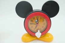 【z25403】Disney Time ディズニータイム ミッキーマウス 目覚まし時計 2点セット ジャンク 格安スタート_画像3