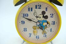 【z25403】Disney Time ディズニータイム ミッキーマウス 目覚まし時計 2点セット ジャンク 格安スタート_画像6