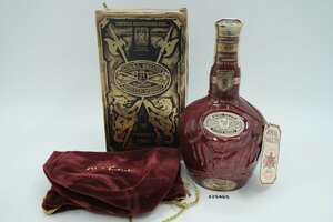 【z25469】未開栓 ROYAL SALUTE ロイヤル サルート 21年 赤 陶器ボトル 巾着袋付 スコッチウイスキー 格安スタート