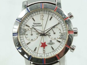 【z25517】Vivienne Westwood ヴィヴィアンウエストウッド VW-7053 クォーツ 腕時計 ホワイト文字盤 格安スタート