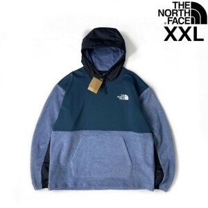 1円～!売切!【正規新品】THE NORTH FACE◆NOVELTY FLEECE JACKET フリース パーカー プルオーバー US限定 ふわふわ(XXL)青 181024-120