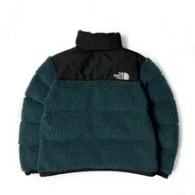 1円～!売切!【正規新品】THE NORTH FACE◆SHERPA NUPTSE JACKET ダウンジャケット ヌプシ モコモコ シェルパフリース ボア(L)緑 190122-175_画像8