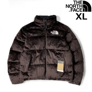 1円～!売切!【正規新品】THE NORTH FACE◆VERSA VELOUR NUPTSE JACKET ダウン ヌプシ US 限定品 ベロア ファー 日本未発売(XL)茶190122-180