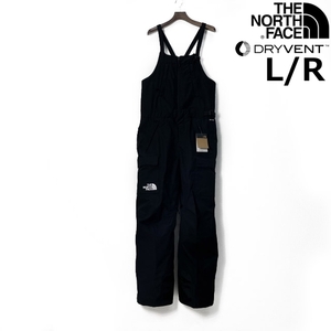 1円～!売切!【正規新品】THE NORTH FACE◆DRAGLINE BIBS ビブ ロング パンツ スノボ US限定 DRYVENT 雪山 スキー 撥水(L/R)黒 190110-163