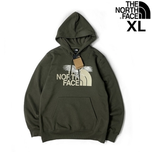 1円～!売切!【正規新品】THE NORTH FACE◆AMERICANA PULLOVER HOODIE パーカー グラフィック イーグル US限定 裏起毛(XL)カーキ 181130-33